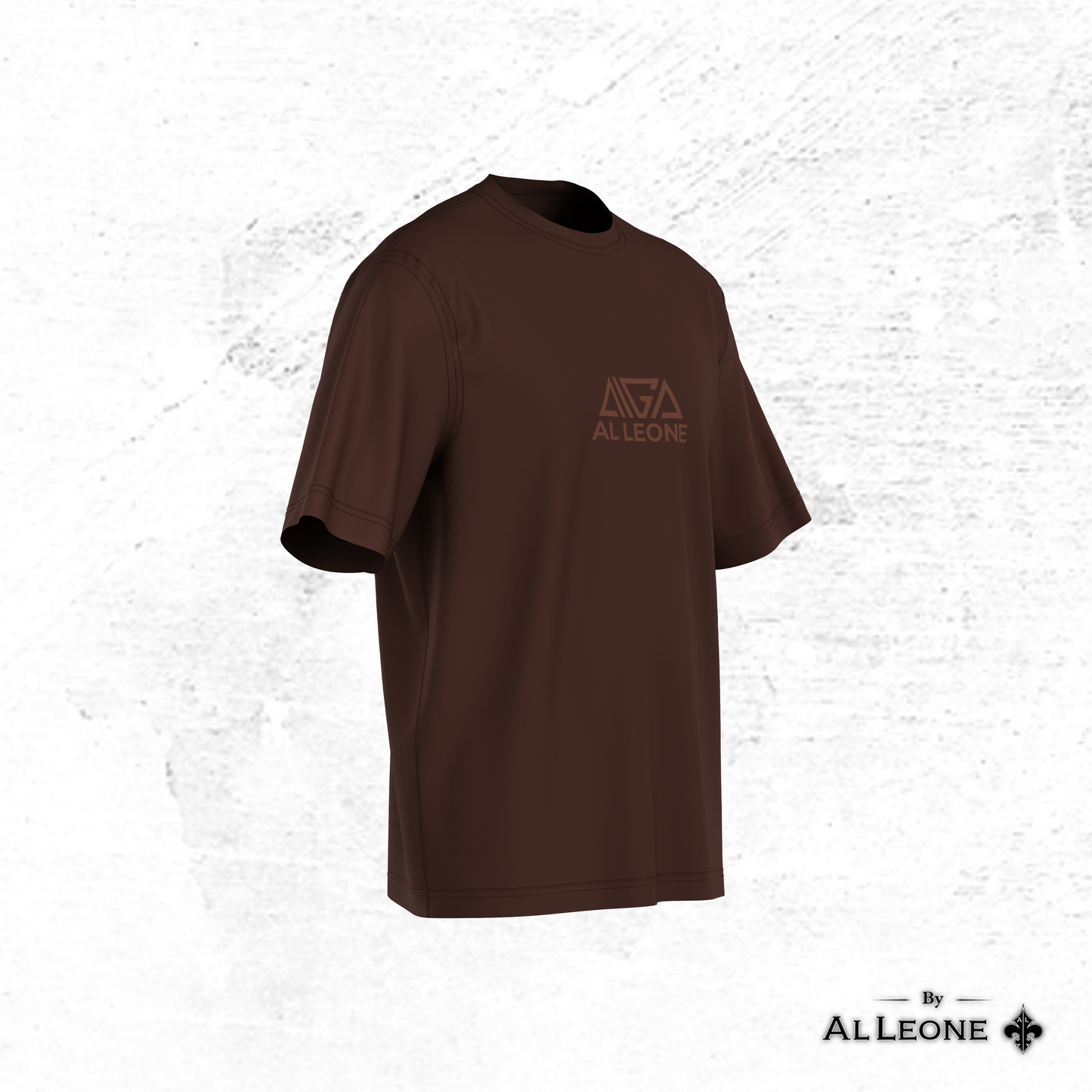 AIGA x AL Leone Oversized T-shirt Brown