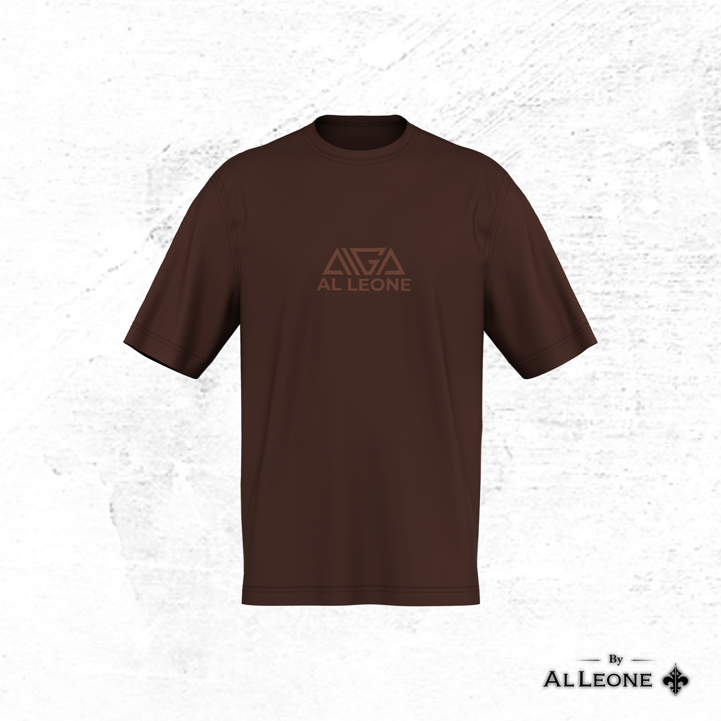 AIGA x AL Leone Oversized T-shirt  Brown